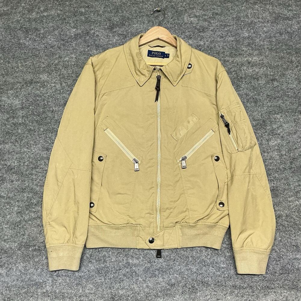 2000s Polo Ralph Lauren Military Flight Bomber Jacket Mens Size L